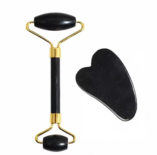 2 in 1 Jade Roller & Gua Sha Set